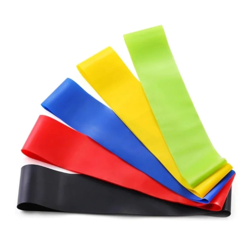 Kit de 5 Mini Faixas Elásticas Ideal p/ Exercício/Academia/Treino/Funcional/Mobilidade Em Casa