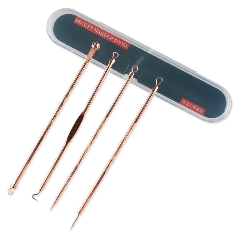 Extrator de Acne Removedor de Cravo Espinha Aço Inoxidável