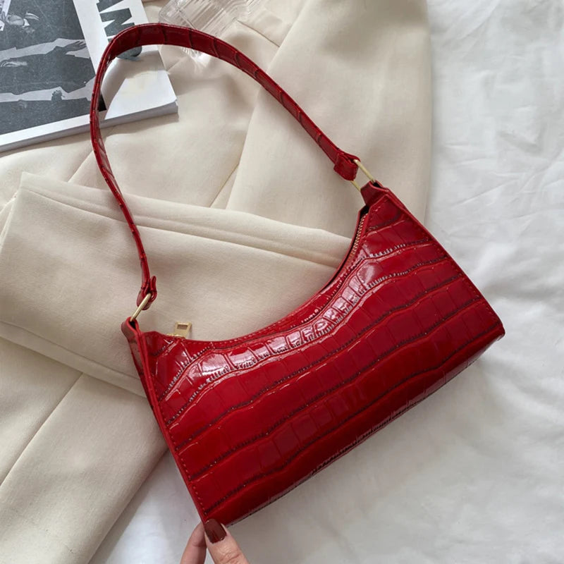 Bolsas de Couro Com Estampa de Jacaré