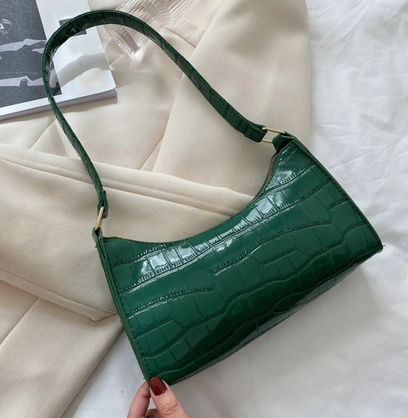 Bolsas de Couro Com Estampa de Jacaré