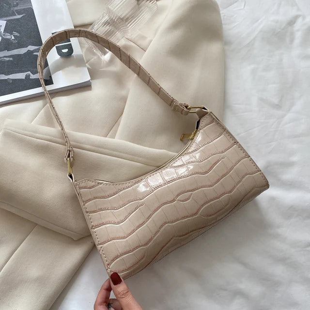 Bolsas de Couro Com Estampa de Jacaré
