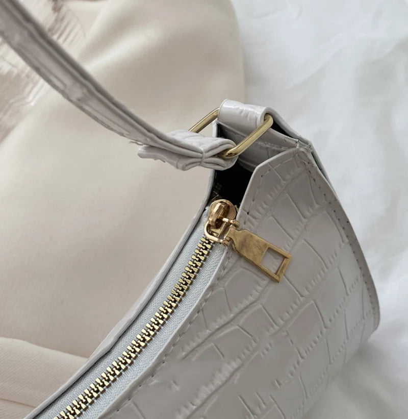 Bolsas de Couro Com Estampa de Jacaré