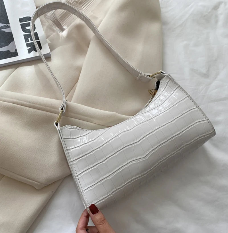 Bolsas de Couro Com Estampa de Jacaré