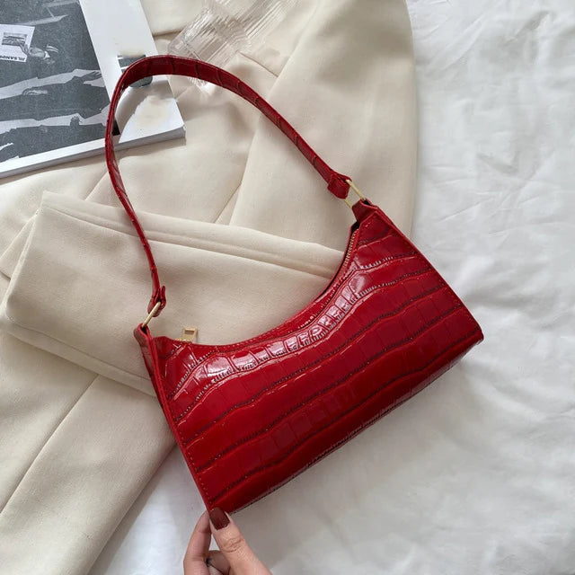 Bolsas de Couro Com Estampa de Jacaré
