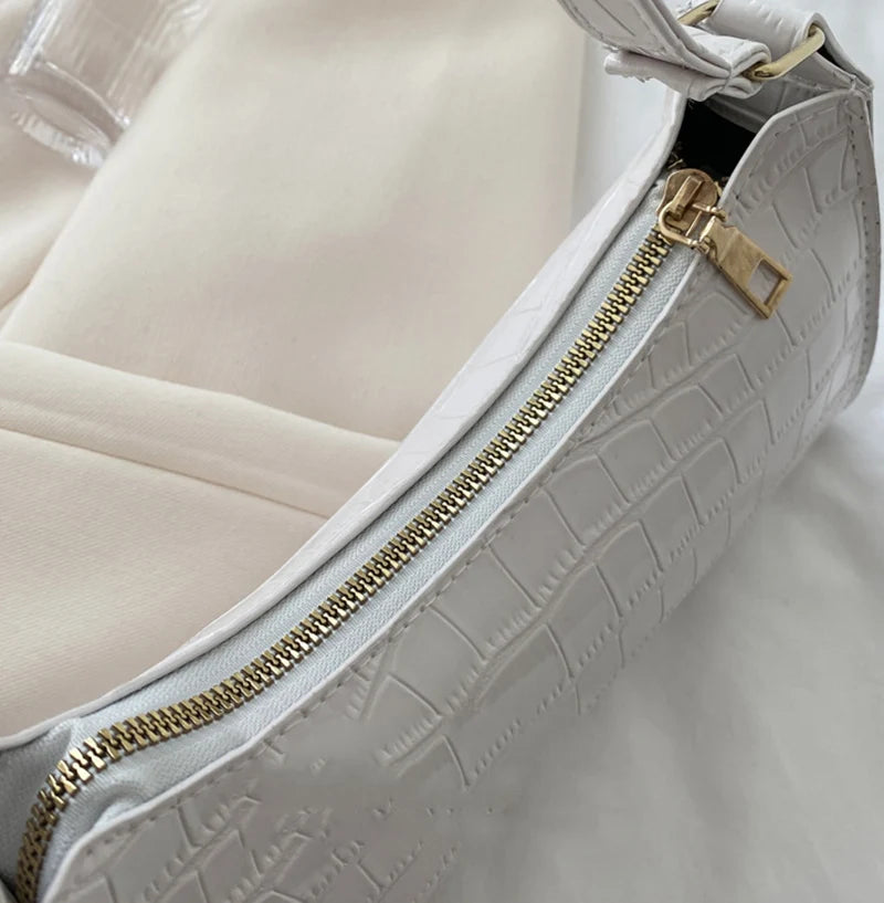 Bolsas de Couro Com Estampa de Jacaré