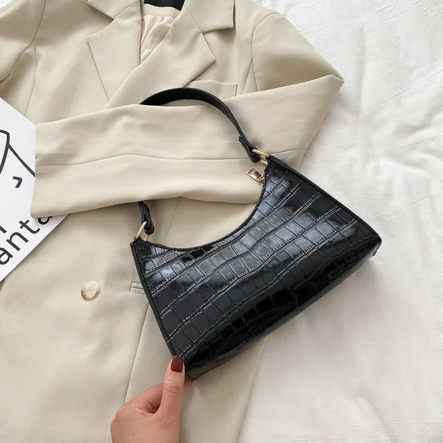 Bolsas de Couro Com Estampa de Jacaré