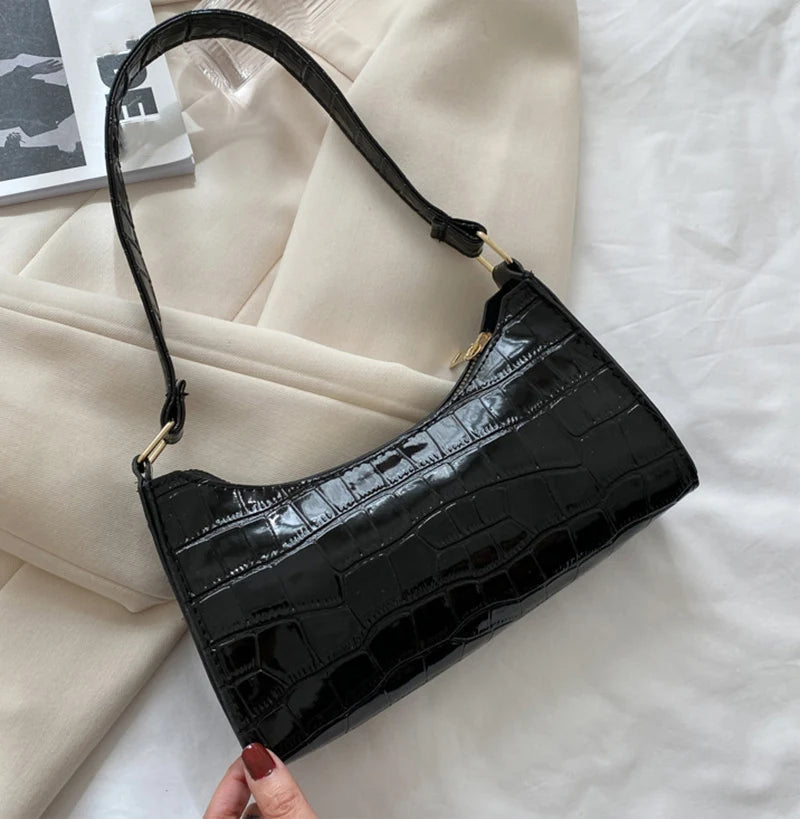 Bolsas de Couro Com Estampa de Jacaré