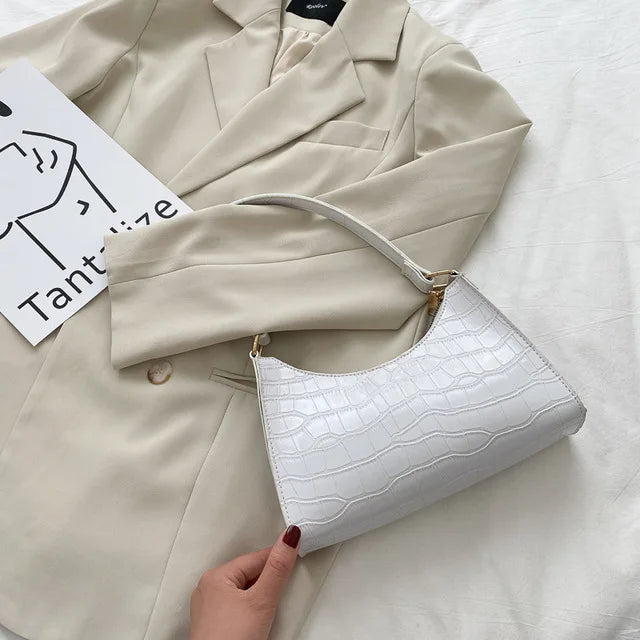Bolsas de Couro Com Estampa de Jacaré