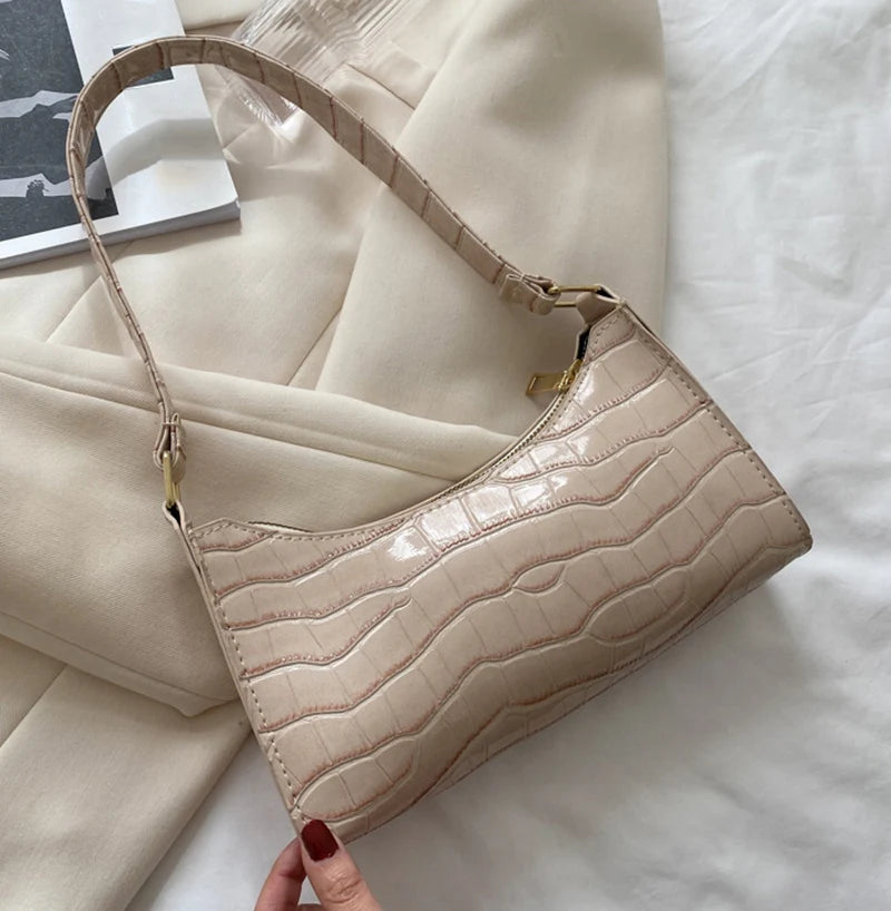 Bolsas de Couro Com Estampa de Jacaré