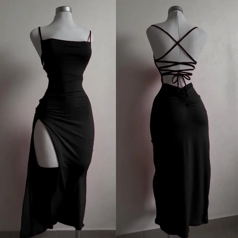 Vestido explosivo de verão, alças finas, alta sensibilidade - Spice Girl
