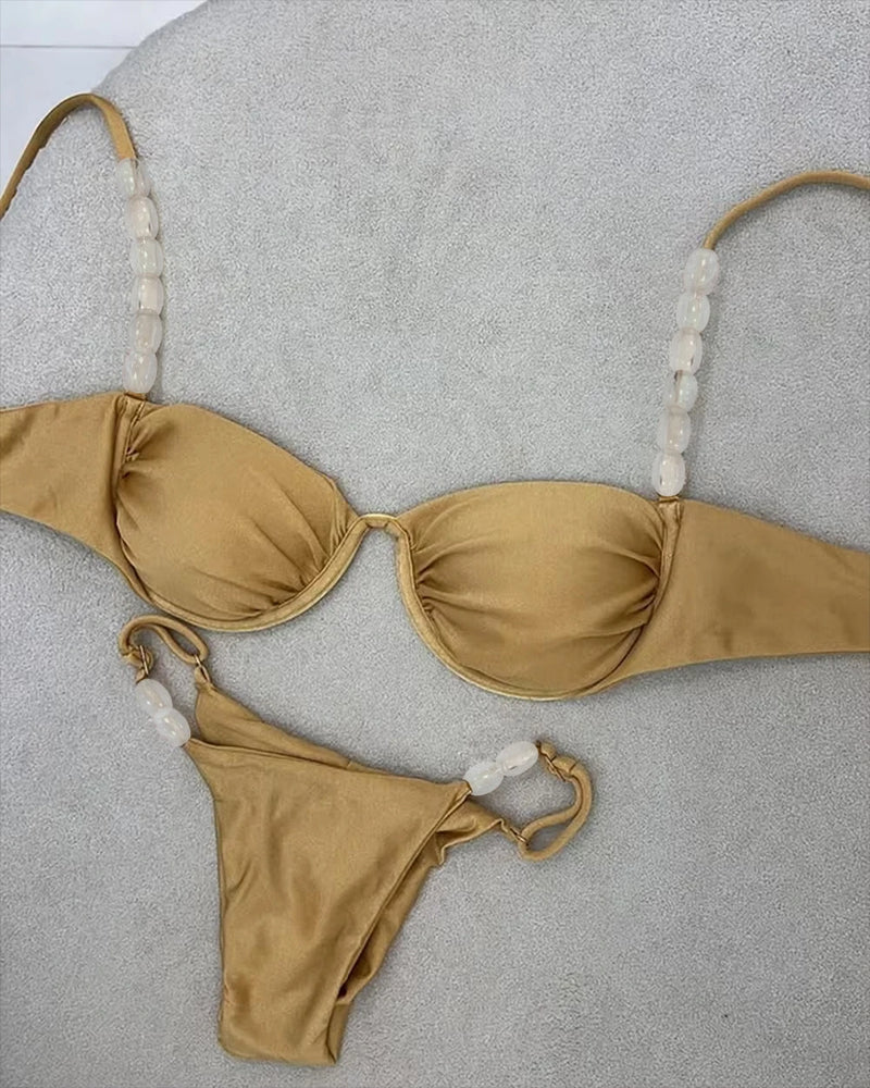 Conjunto de Biquíni Duas Peças Cintura Baixa