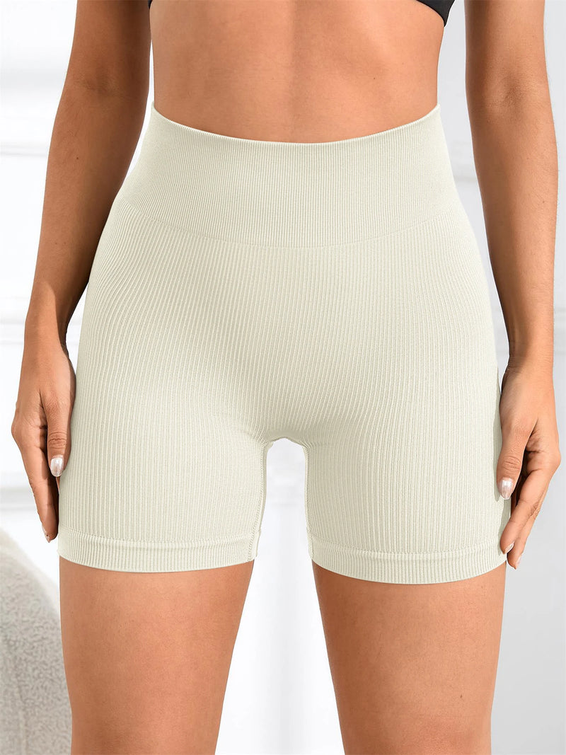 Short Legging de Cintura Alta Elástica, sem costura de alta elasticidade, roupa esportiva feminina para uso interno e externo
