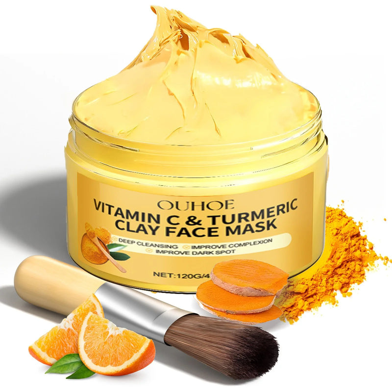 Máscara Facial Esfoliante com Vitamina C e Cúrcuma 
limpeza profunda dos poros