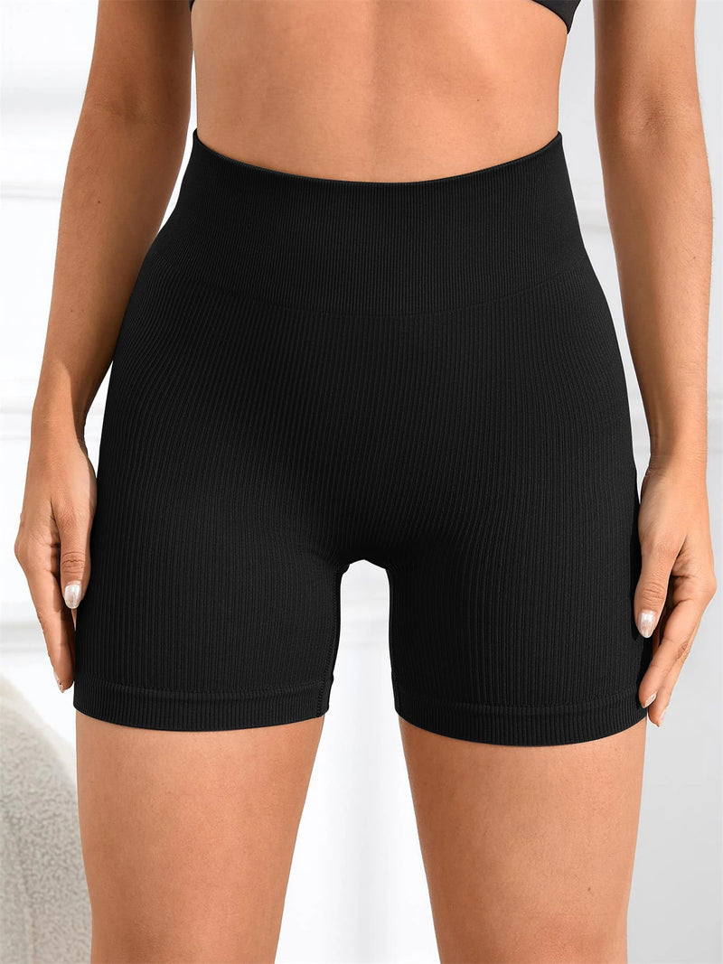 Short Legging de Cintura Alta Elástica, sem costura de alta elasticidade, roupa esportiva feminina para uso interno e externo
