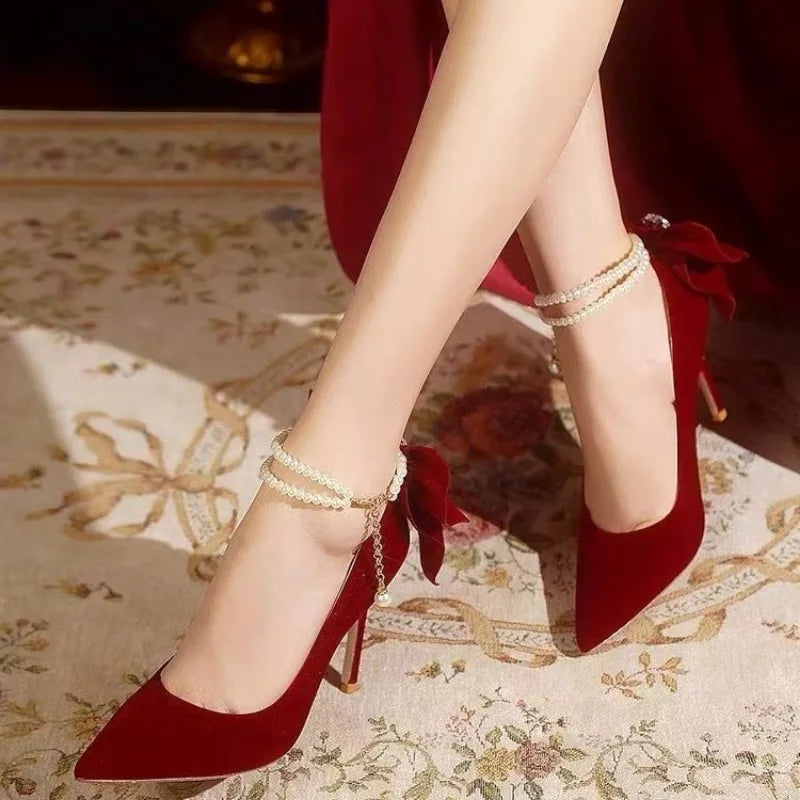 Sapato Scarpin vermelho - Xiuhe