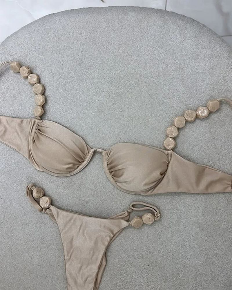 Conjunto de Biquíni Duas Peças Cintura Baixa