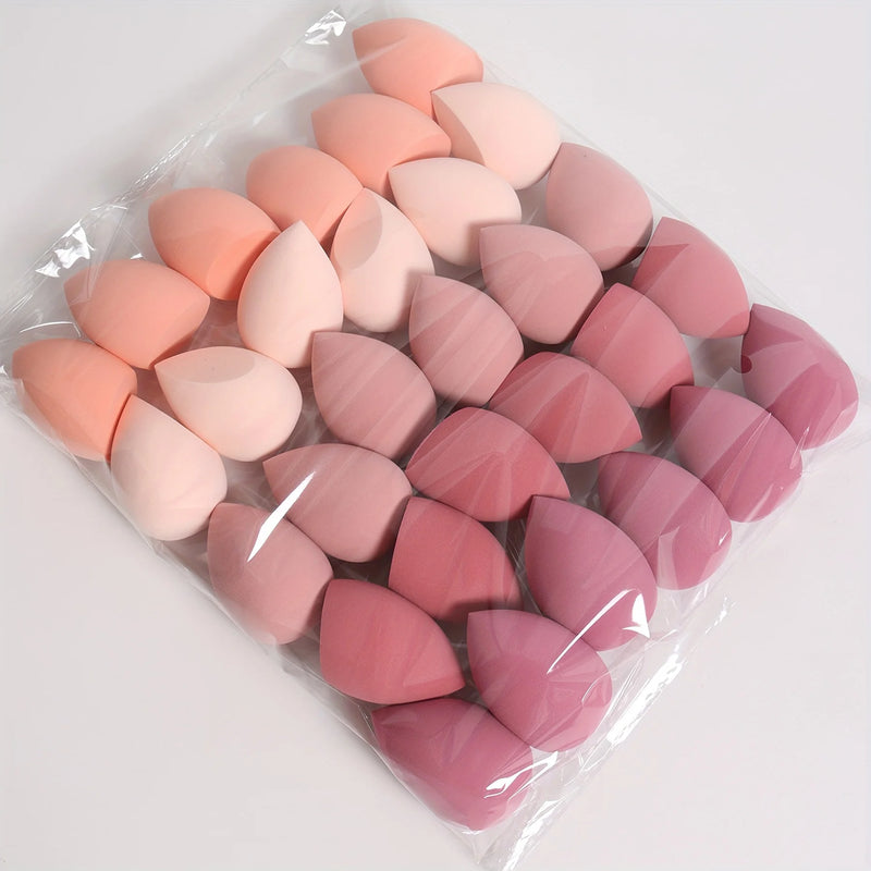Conjunto de Esponjas de maquiagem com 7/18 peças
 adequado para aplicação de pó de creme BB líquido, pó de maquiagem seco e úmido de dupla utilização