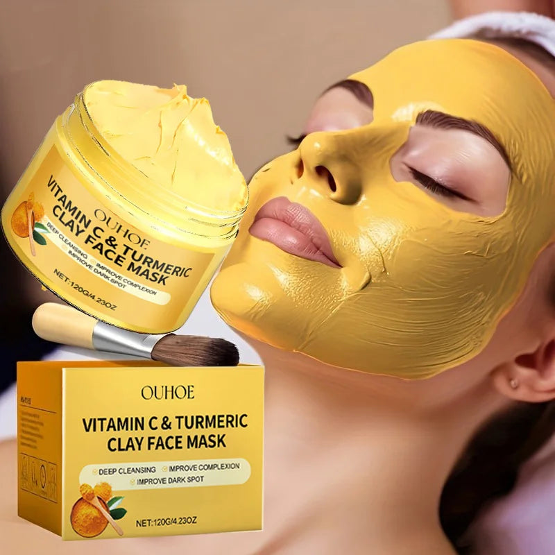 Máscara Facial Esfoliante com Vitamina C e Cúrcuma 
limpeza profunda dos poros
