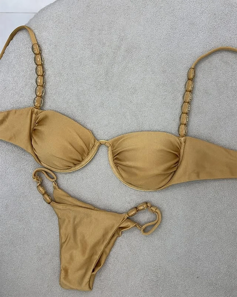 Conjunto de Biquíni Duas Peças Cintura Baixa