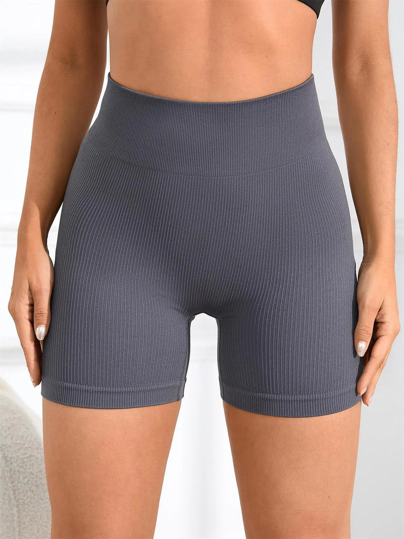 Short Legging de Cintura Alta Elástica, sem costura de alta elasticidade, roupa esportiva feminina para uso interno e externo
